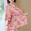 Plus Size 4XL-8XL Summer Casual Blouses Women Tops Loose Vintage Clothes Oversize Half Sleeve Shirt