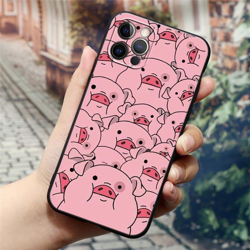 Cute Funny Gravity Falls Waddles Cartoon Phone Case For Apple iPhone 14 13 12 11 Pro Max 8 7 SE 2020 2022 XR XS Mini Plus Cover