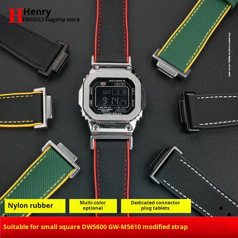 dw5600 DIY For Casio G-SHOCK DW-5600 GW-B5600 GW-M5610 GM-2100 GA-2100 Watchband GM GA-110 fluoro rubber Watch strap accessories