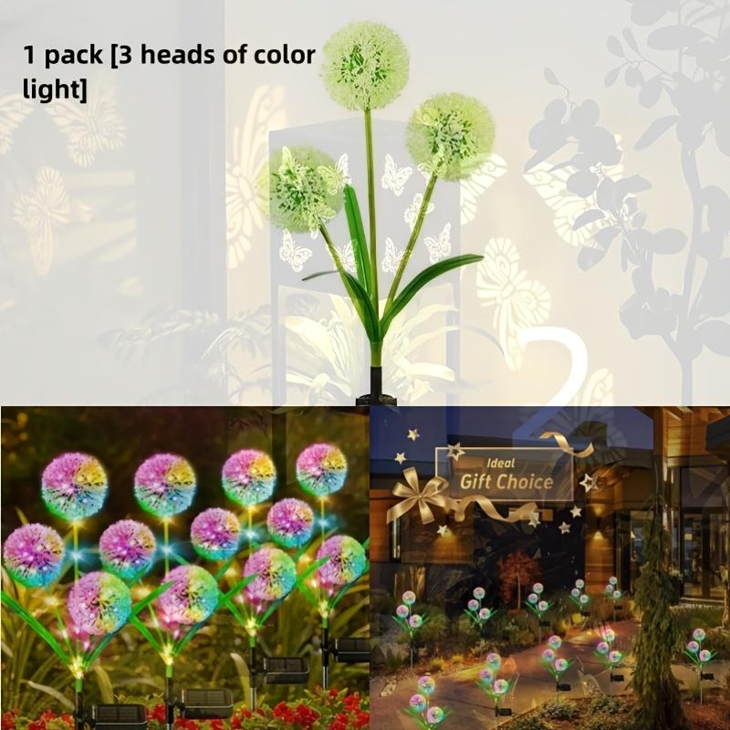 Solar Scallion Ball Lamp Dandelion Lamp Outdoor Villa Courtyard Garden Decoration Lawn Lamp Ground Insertion Decorative Lamp