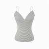 Spicy V-Neck Striped Camisole: Summer 2026 Slim-Fit Sleeveless Crop Top
