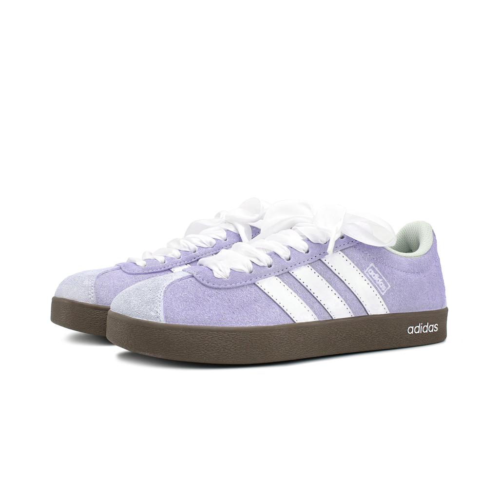 adidas Wear Resistant And Lightweight Low Top Skateboard Shoes Unisex White Purple HQ1802(team134-)