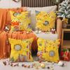 Simple Sunshine Sunflower Art Pillow Case Printing Pillowcase Living Room Sofa Cushion Cover Bedroom Room Decor