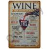 Retro Drink Plaque Art  Beer Wine  Whiskey Decor for Bars  Man Caves