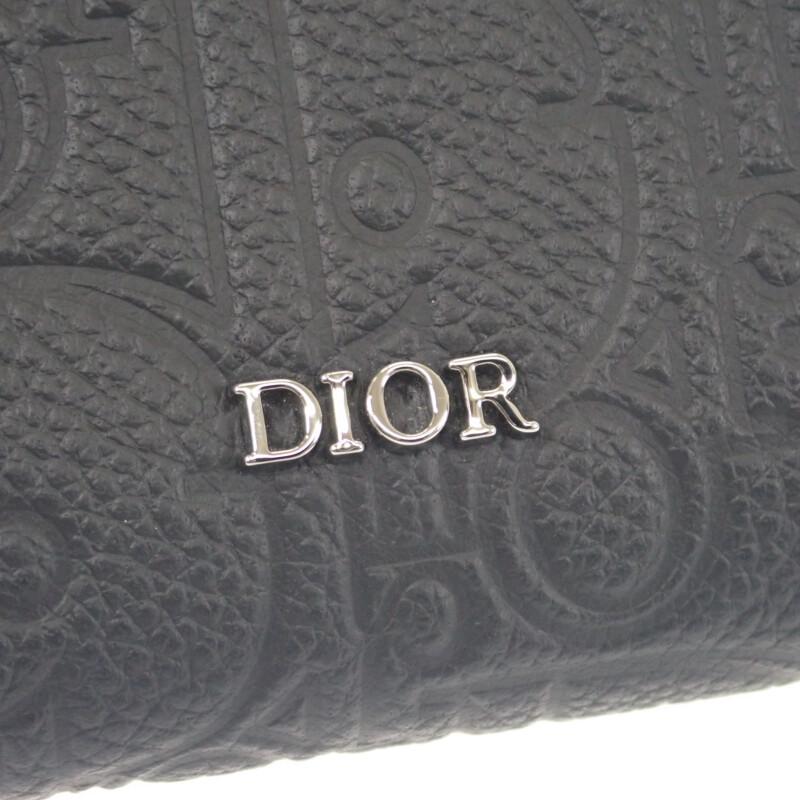 Dior 2ESBC316FLG_H00N Coin Case Black Calfskin Women