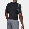 Under Armour Solid Color Short Sleeve Fitness Shirt Men Tops Black 1257468-001