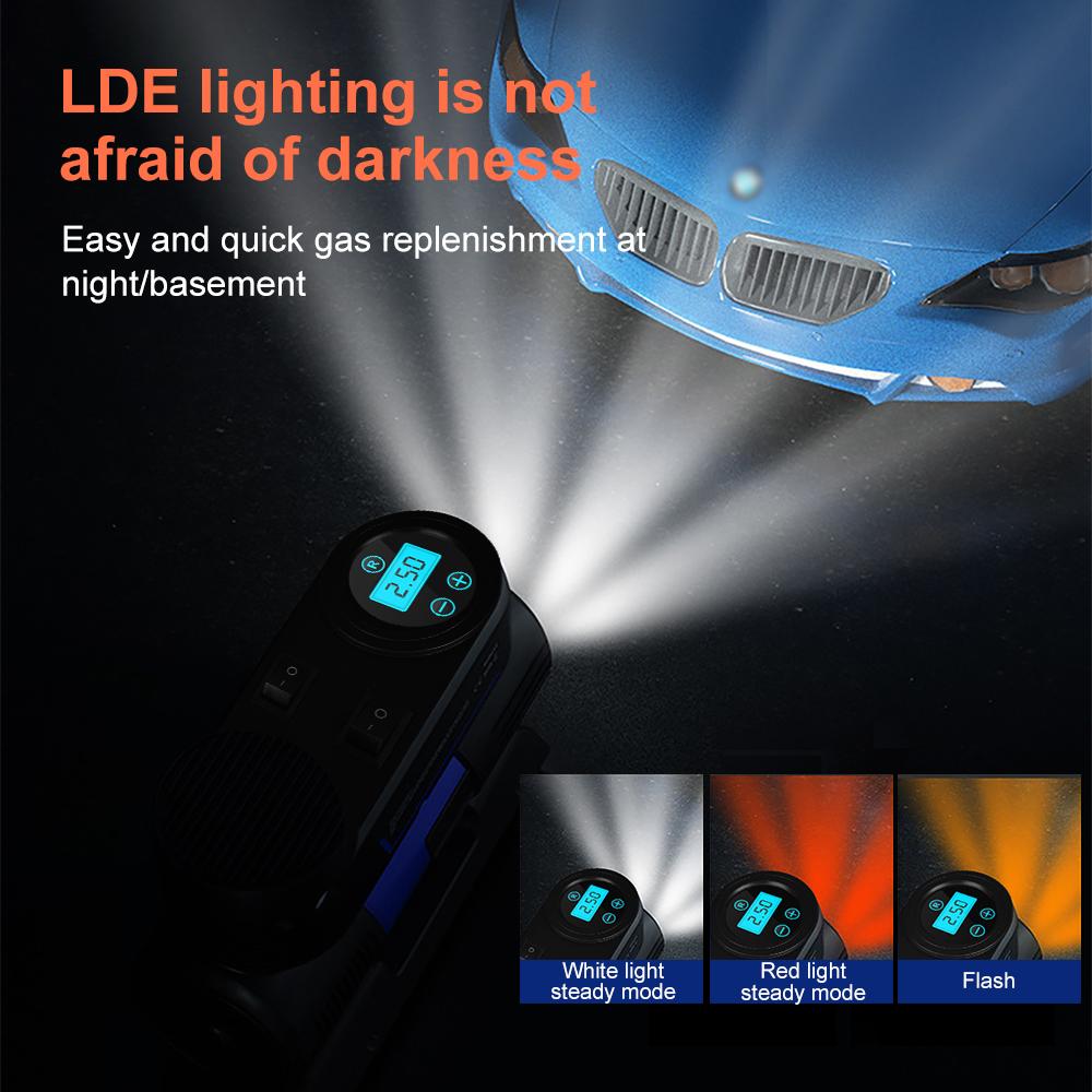 Portable Car Air Compressor 120W 150PSI Electric Digital Display Tire Inflator Pump for Motorcycle Bicycle Boat AUTO Tyre Balls