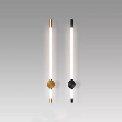Linhas de LED Longas Minimalistas Com Giratório para Quarto, Cabeceira, Escada, Sala de Estar, Grade de Fundo, Luminária de Parede