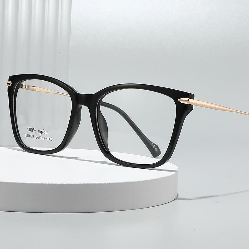 TM new European and American fashion trend tr metal mixed flat mirror can be matched with myopia frame glasses