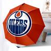 Edmonton Oilers, Hockey Puck Automatic Opening and Closing, 8 rib Structure Portable Umbrella, Suitable for Men and Women in All Seasons  Pe