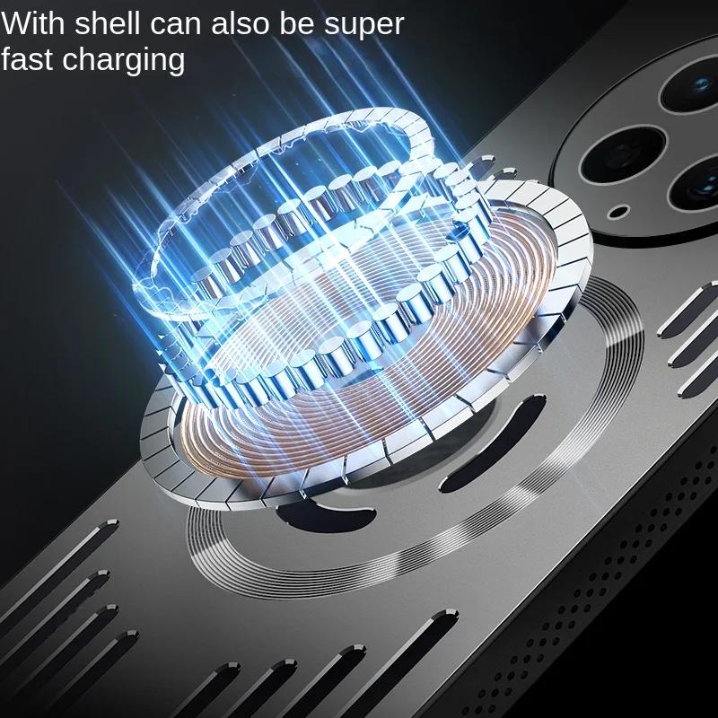 Husă Magnetică Metalică pentru Disiparea Căldurii Pentru Honor X9C Smart Magic 7 Lite 7Pro Magsafe Rezistentă la Șocuri Aliaj de Aluminiu Carcasă Dură Bumper