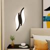 Modern Minimalist Wrought Iron Acrylic LED Wall Lamp for Bedside and Staircase Decoration