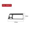 Carbon Fiber Headlight Switch Panel Cover Trim For Chevrolet Corvette C7 2014-19