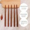 Wooden Chopsticks Reble Dishwasher Safe 10 Pairs Chinese Asian Korea Iron Wood Handmade Chopstick Natural Healthy for Cooking Eating Restaurants