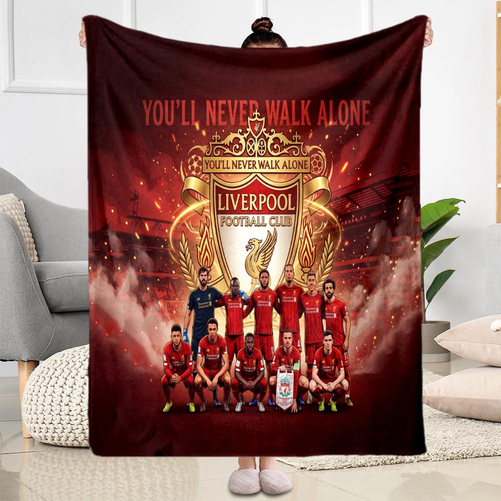 Liverpool Football Club Blanket Soft Warm Cozy Suitable For Office Chair Couch Livingroom For All Occasions Stylish Decor
