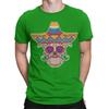 Colorful Sugar Skull Sombrero TShirt Day of the Dead Design Mens Friendly DOTD