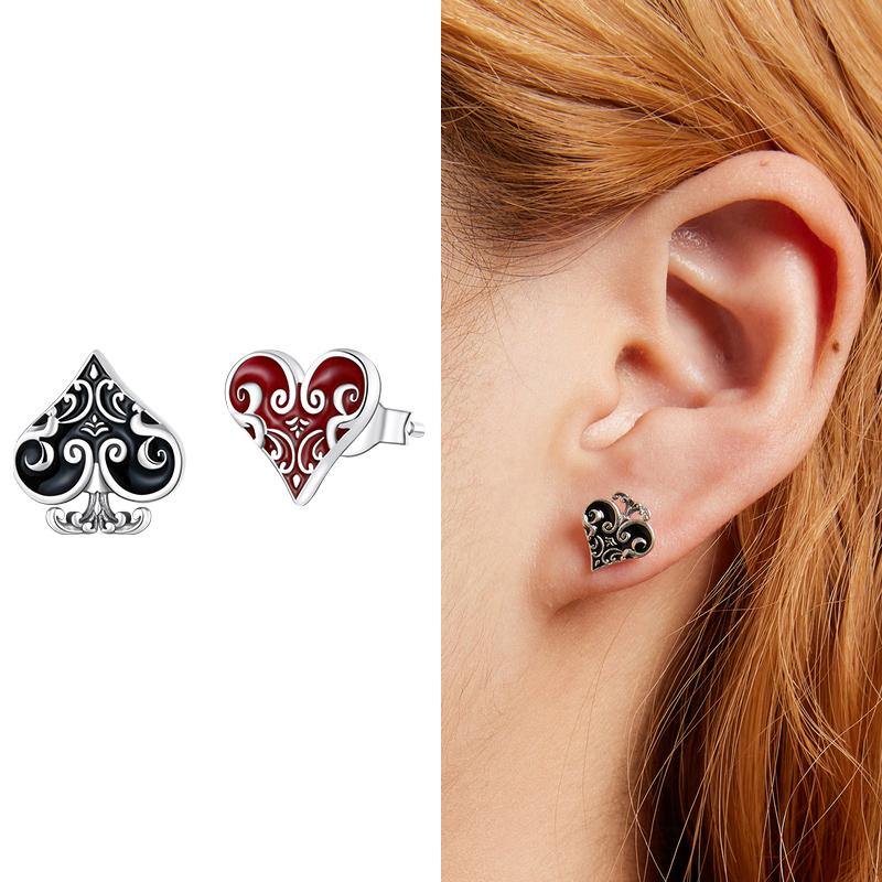 WOSTU 100% 925 Sterling Silver Animals Flamingos Flower Stud Earrings For Women Wedding Earrings Fashion Anniversary Jewelry