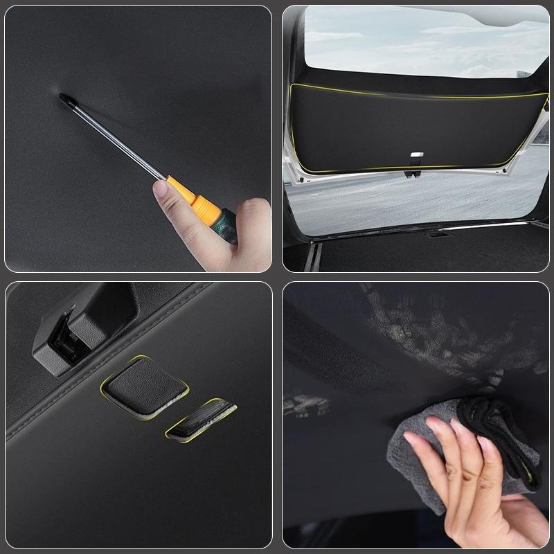 2025 Upgraded Leather Car Tailgate Mat for Chery Explore 06 Jaecoo J7 -2025 Anti-Scratch Rear Trunk Liner Waterproof Easy Cl