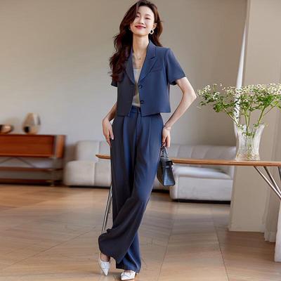 Women's Summer Casual Professional Blazer & Pants Set