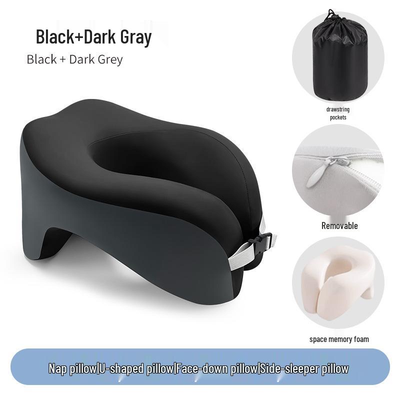 Almofada de Viagem em Espuma de Memória em Forma de U para Suporte de Pescoço
