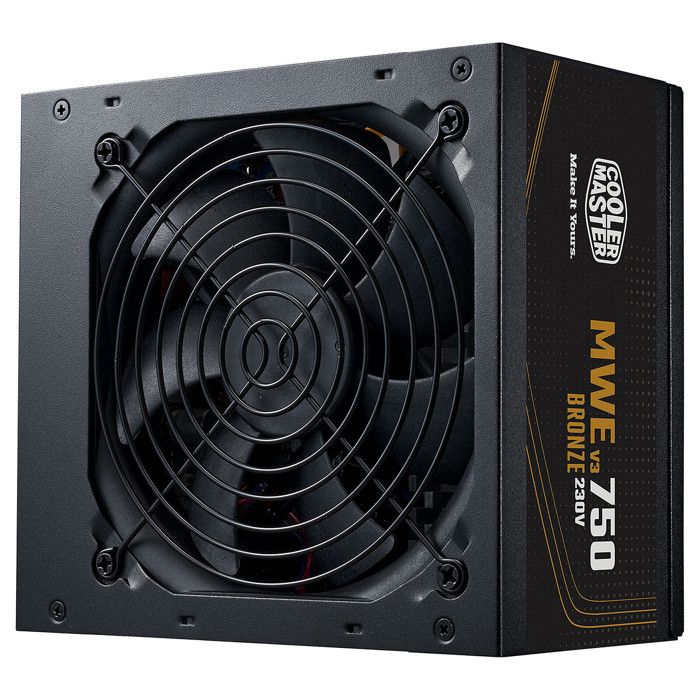 Bloc d'alimentation interne Cooler master - MPE-7501-ACABW-3BEU - Alimentation MWE Bronze V3 230 V 750 W ()
