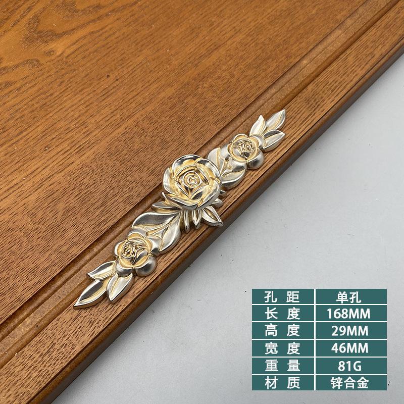 Rose Decorative Cabinet Knobs Floral Knob Cupboard Door Knobs Ivory White Drawer Pulls Cabinet Handle Knobs for Dresser Cabinet