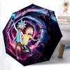 1pc Rick and Morty Automatic Folding Umbrella - Sturdy 8-Rib Polyester Canopy,Sun-Defying Travel Companion Yy251023123