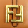 Excellent FENDI Shoulder Bag C'mon Small Brown Leather Women 8BS082 Used