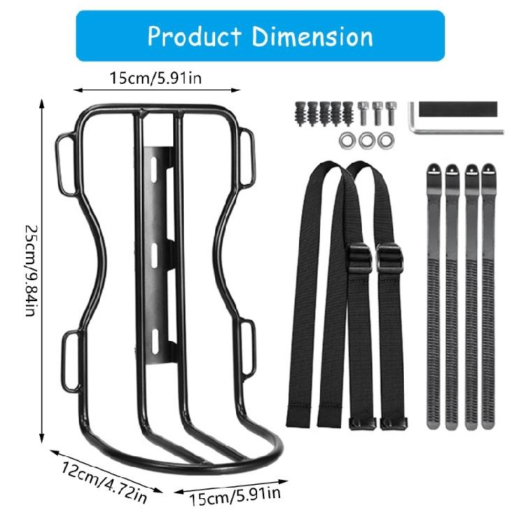 Light Weight Metal Bicycles Front Fork Rack Suitable For Various Models Perfect for Tourings Camping and Daily Commutes