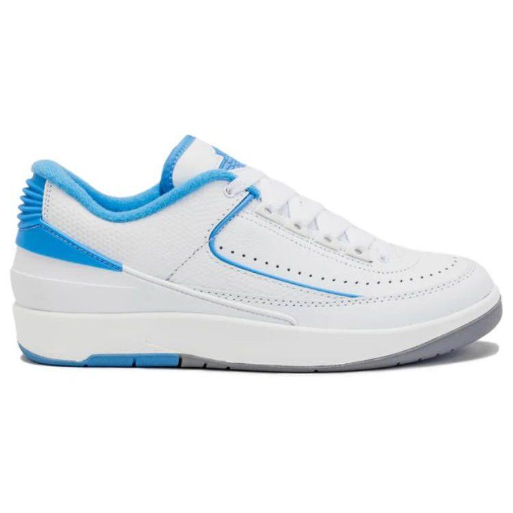 Air Jordan 2 Retro Low GS UNC Kids Sneakers White University-Blue FJ6869-104