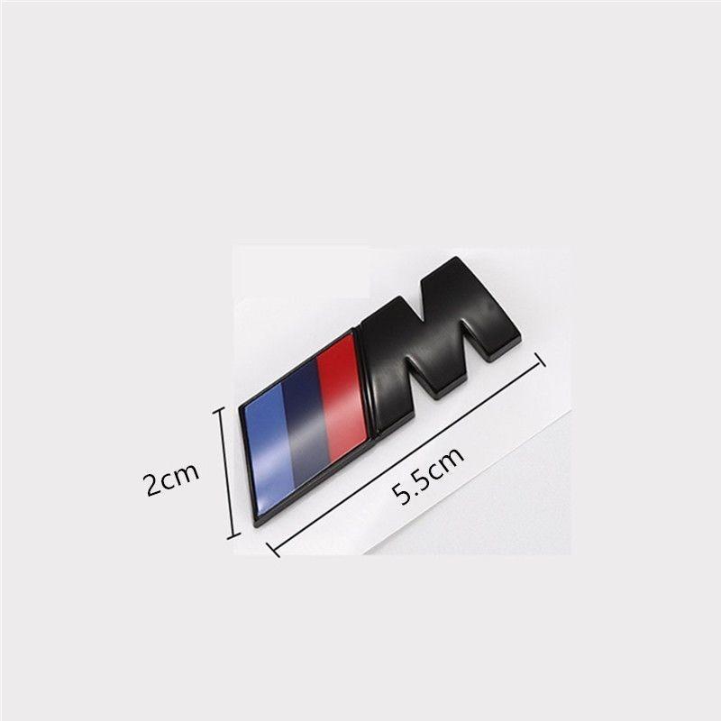 PGTK1 3D ABS M Logo For BMW Sport F10 F30 G01 E83 F39 E84 F48 M1 M2 M3 M4 M5 M6 Car Emblem Stickers Body Trunk Badge Decal Accessories