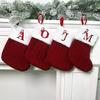 Christmas Stockings Decorative Letter Knitted Sock Hanging Decoration Easy to Hang Festive Christmas Tree Decor