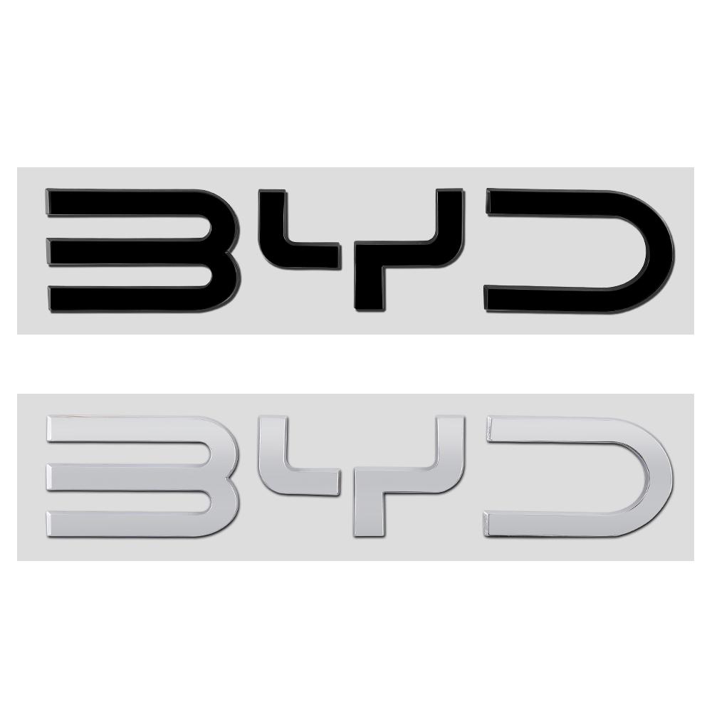 Car Front and Rear Badge Emblem Letters Sticker For BYD Han EV Tang Dm Qin Song Seal U Sealion I3 M6 Atto 2 3 Vitre Dolphin Lied