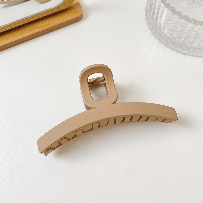 New Women Elegant Brown Beige Flower Geometric Hair Claw Clips Lady Plastic Hairpins Crab Hair Clips Fashion Hair Accessories