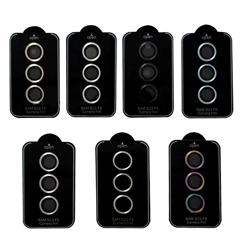 Camera Glass for Samsung Galaxy S23 FE S23+ A25 A24 A34 A14 A54 A35 A15 A05S Lens Metal Ring S24 Sansung S23fe Screen Protector