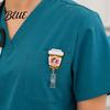 Witch ID Holder Retractable Badge Holder Halloween Glitter Acrylic Reel Cute Ghost Decorative Reel Pumpkin Card for Nurse Doctor Teacher Worker