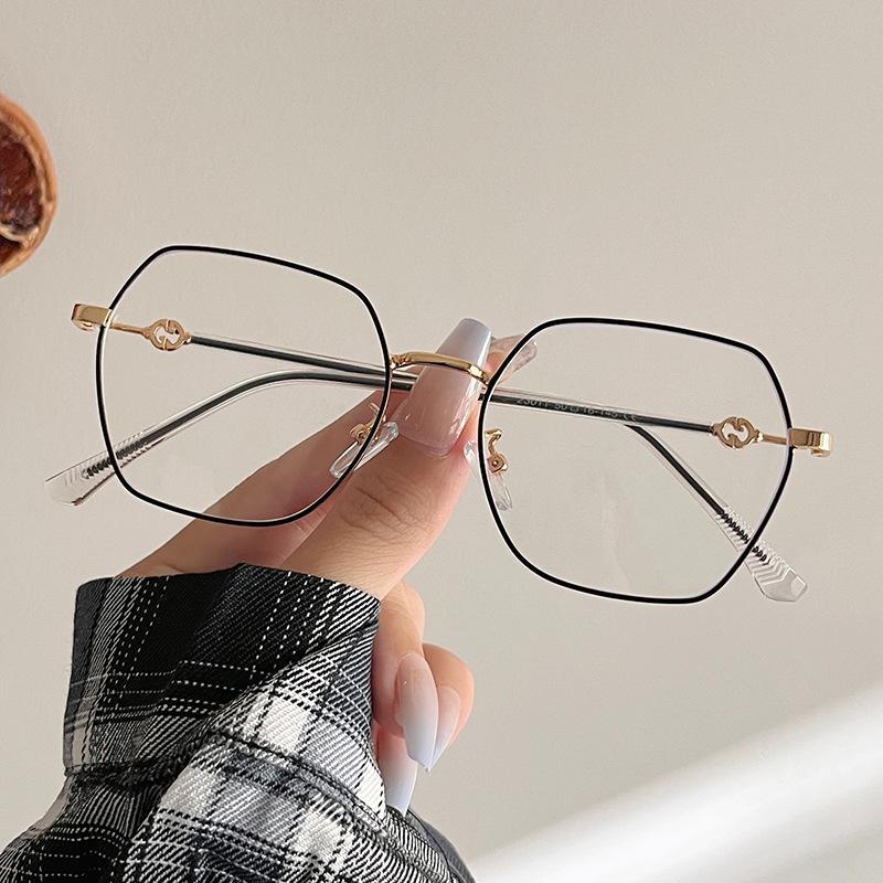 Polygon Shape Glasses Men New Stylish Blue Light Blocking Glasses Women European American Style Female Eyeglass