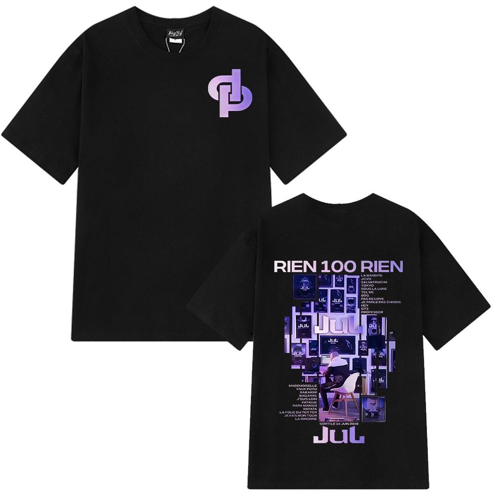 Rapper Jul Graphic Tshirt Unisex Women Clothing Fashion Hip Hop YK Shirt Vintage High Quality Cotton Short Sleeve Oversized Tops