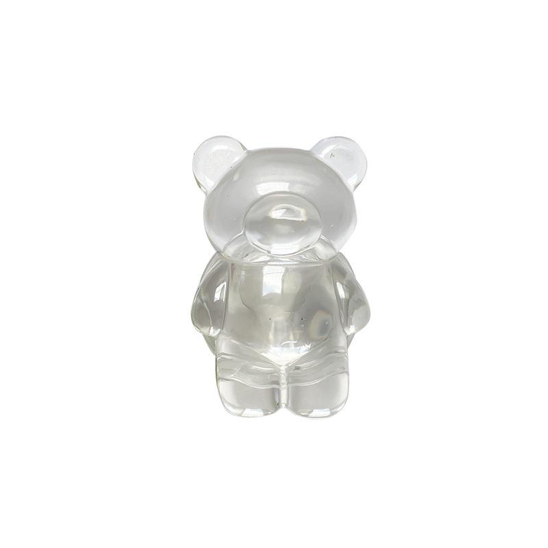Transparent Bear Cute Wind Girl Heart Mobile Phone Airbag Bracket Pasted Foldable Selfie Decorative Doll