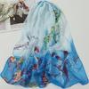 Zonbeschermende Zijde Chiffon Sjaal - Lente/Herfst Bedrukte Strandlaken Nek Sjaal Cadeau