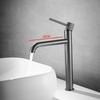 Gun Gray Copper Wash Basin Faucet Cold And Hot Mixer Water Tap Deck Mounted Single Hole Sink Taps Bathroom Crane Faucets