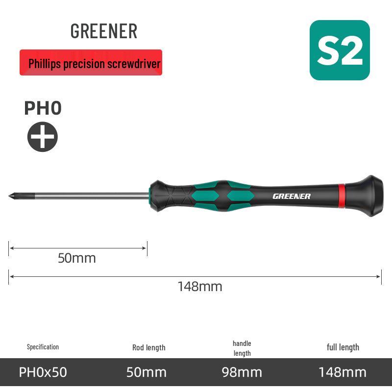 Green Forest Precision Phillips Screwdriver Set for Glasses, Notebooks, and Mobile Phones