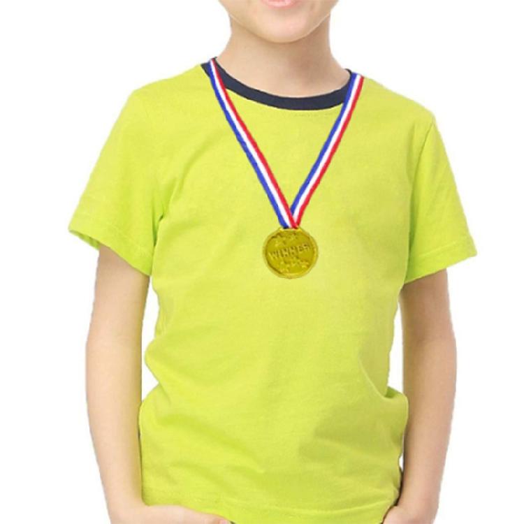 10Pcs/20Pcs Award Medals Golden Medals with Neck Ribbon, Kid Children Teens Reward Medals Winner Medals for Competitions