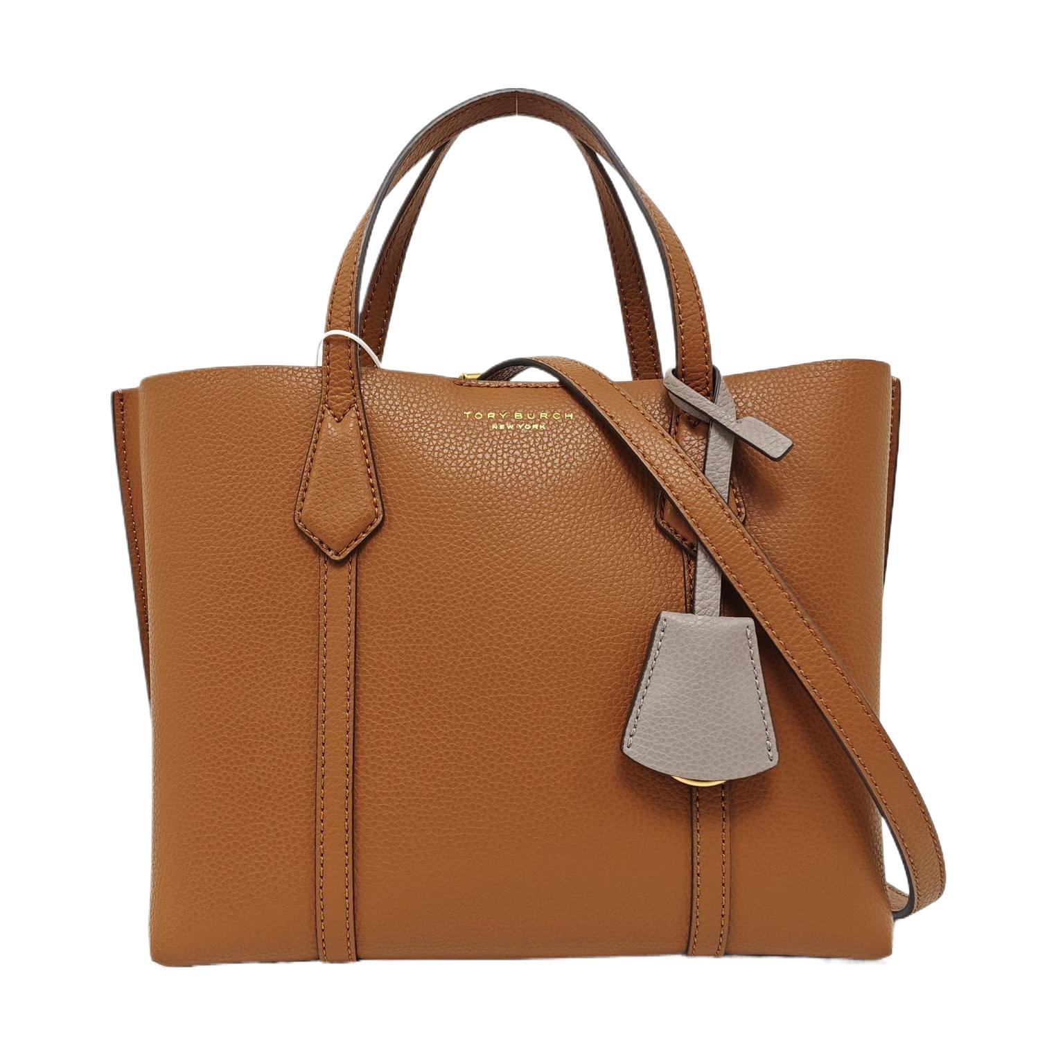 [Pre-Owned] Perry Letter Logo Leather Tote Bag - Excellent #1Y0E6L6 ONE SIZE