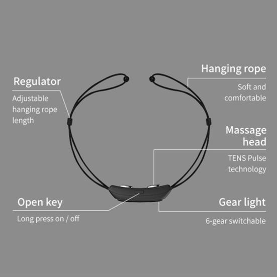 Anti-Snoring Device Electric Snoring Stopper with Smart Throat Pulse Intelligent Snoring Prevention Device for Men Women