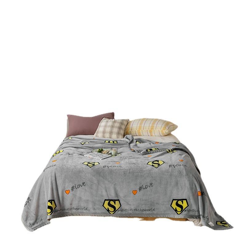 Neue bedruckte Decke, Martendecke, Sofabezugdecke, verdickte Geschenkdecke, Nickerchendecke, Farai-Decke