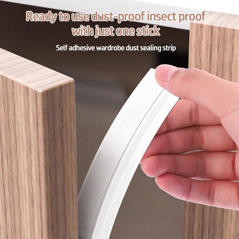 New Self-Adhesive Cabinet Door Dust Strips 2.8M TPE Seal Strip Gap Filling Strip Insect-proof