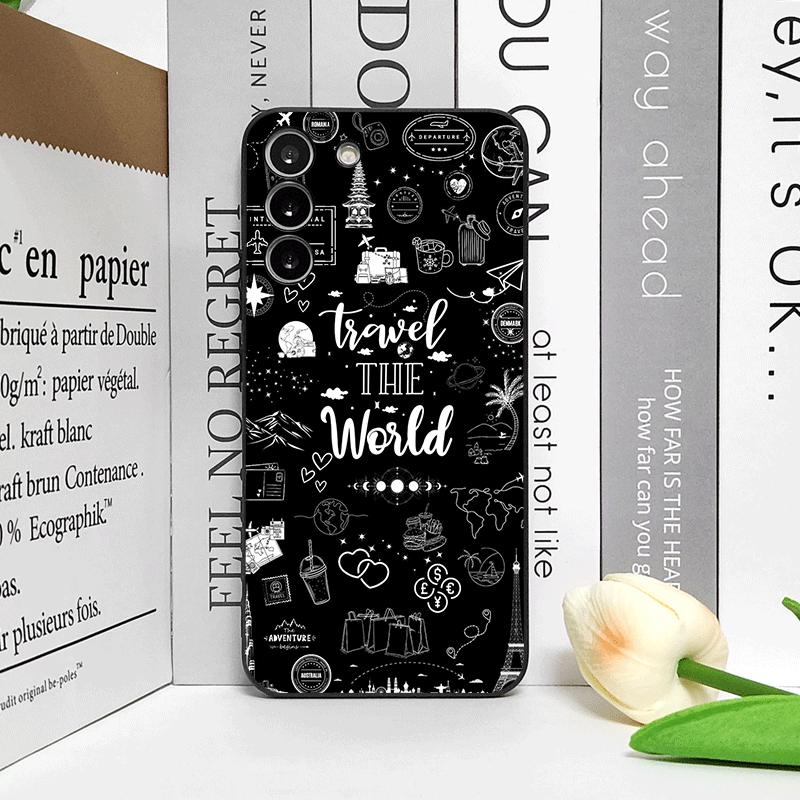 Fashion Planes World Map Travel Phone Case for Google Pixel 9A 8A 7A 6A 6 7PRO 8 9 Pro XL 5G Shockproof Silicone Soft Back Cover