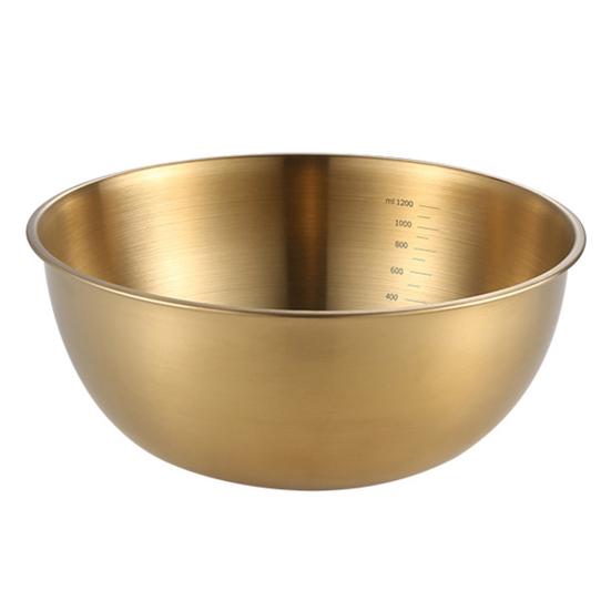 Stainless Steel Mixing Bowls Heavy Duty Nesting Salad Mixing Bowls with Scale