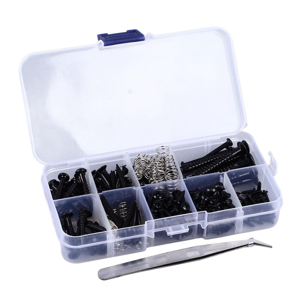 Guitar Screw Kit Iron Spring Bridge Screw Assortment Instrument Accessory for Repair Maintenance